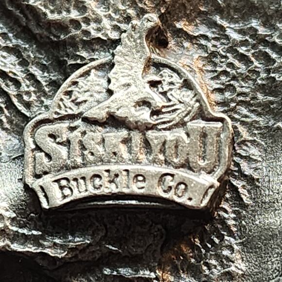 Siskiyou Buckle Co. Inc Pewter Flying Eagle Belt Buckle G-5 1991 Oregon USA Vtg - Picture 3 of 9